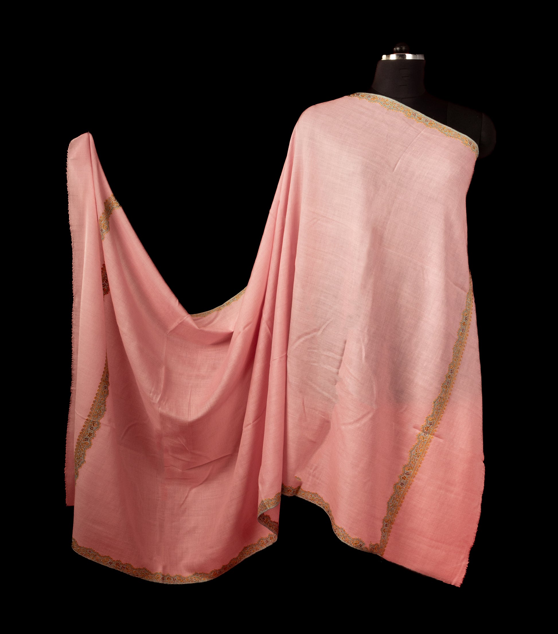 Border Pashmina Sozni Shawl